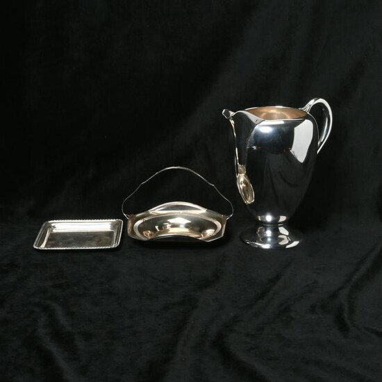 Three Sterling Silver Articles Including Black, Starr