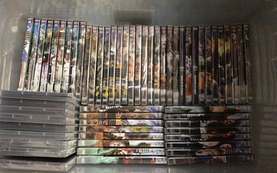 Three boxes of Doctor Who DVDs