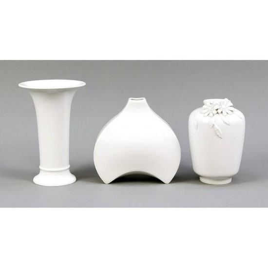 Three vases, KPM Berlin