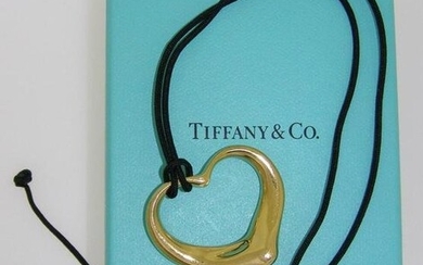 Tiffany & Co Elsa Peretti 18k Yellow Gold Large Heart Pendant