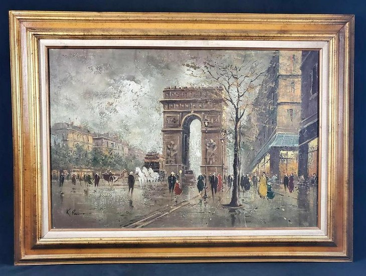 Triumphal Arch Original Painting Art K.Pacino