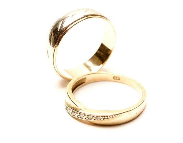 Two (2) Yellow Gold Rings
