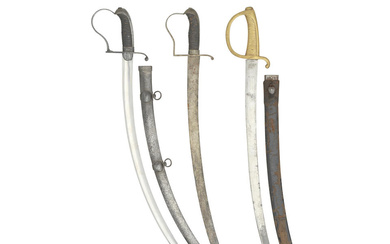 Two Continental Military Sabres, And A Continental Infantry Briquet All...