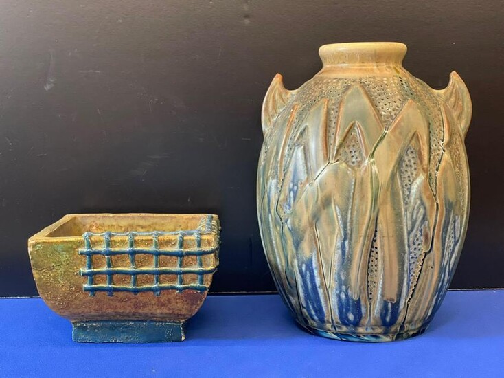Two-piece Modern Art Pottery Grouping