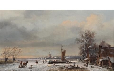 VINCENT, SPEMER (XIX-XX) "Winterliche Landschaft“