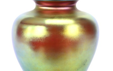 Vase Signed Steuben Gold Aurene Art Glass