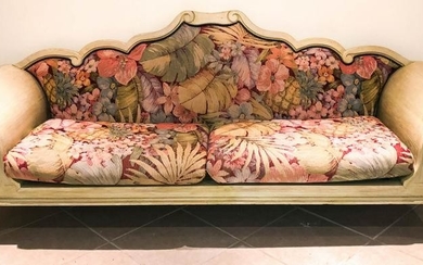 Venetian Style Custom Made & Tapestry Upholstered Sofa