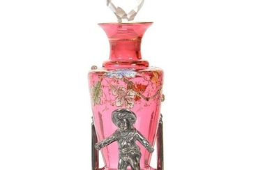 Victorian Perfume, Cranberry Moser Style Bottle