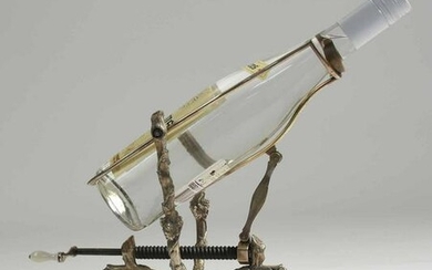 Victorian Silver Plated Wine Cradle