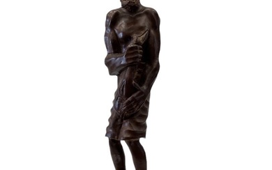 Vintage Carved African Figure Sculpture