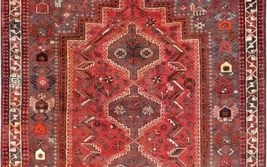 Vintage Shiraz Colletion Hand-Knotted Lamb Wool Area