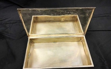 W.A. BOLIN - LARGE RUSSIAN SILVER TABLE CIGAR BOX