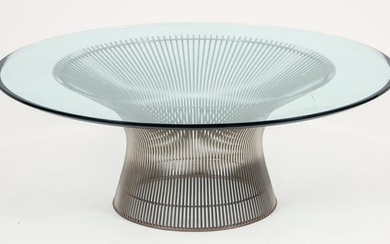 Warren Platner for Knoll Steel and Glass Coffee Table