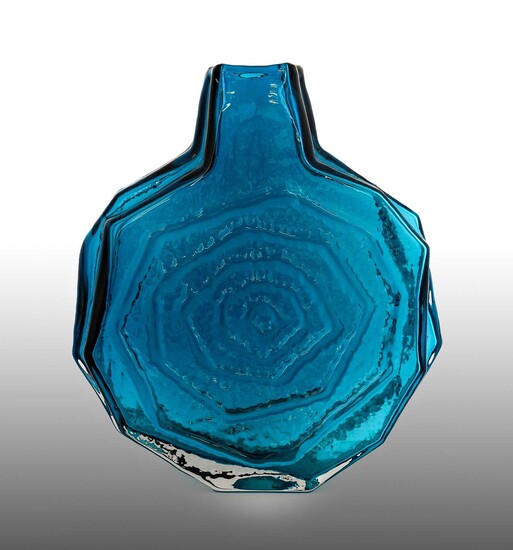 Whitefriars - Geoffrey Baxter: A Large Textured Range Banjo Glass Vase