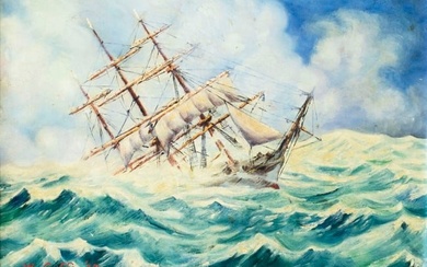 William Griffin (US,mid 20C) oil painting