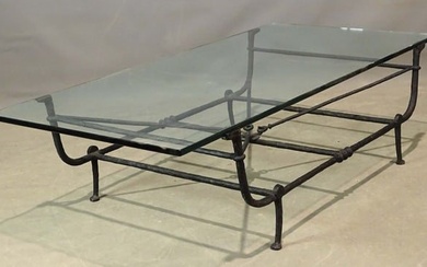 Wrought Iron Giacometti Style Coffee Table