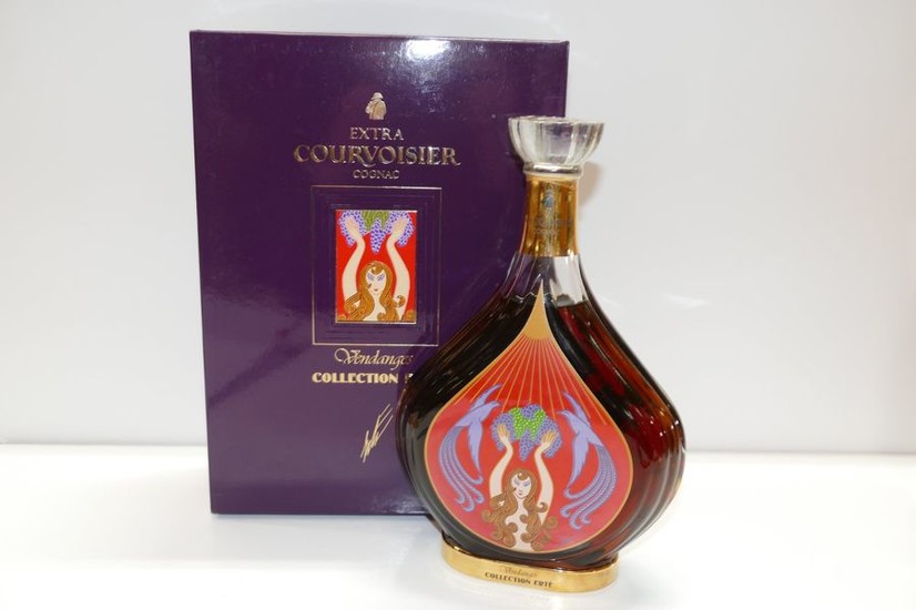 1 Btle Cognac Courvoisier Extra Collection Erté Harvest...