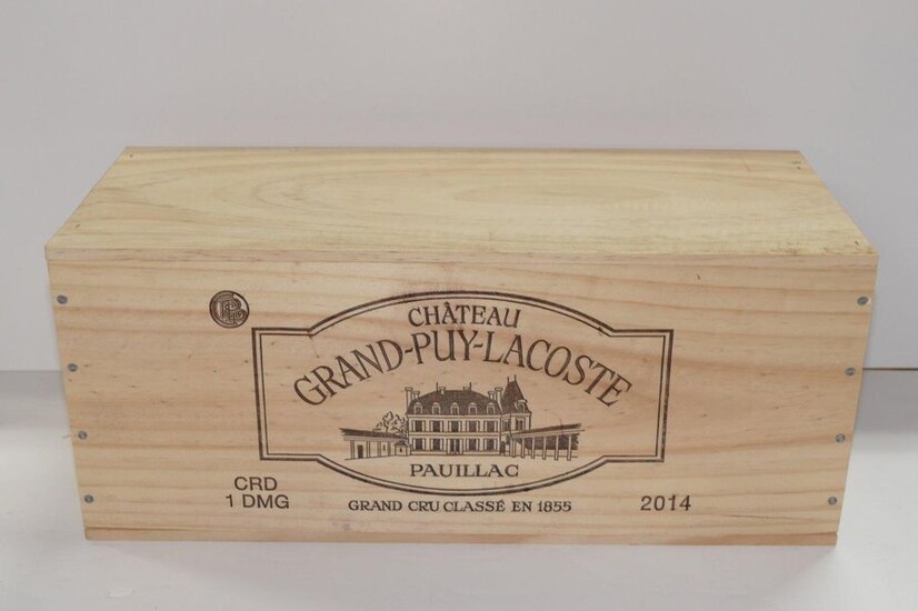 1 Double-Magnum Château Grand Puy Lacoste 2014 5th...