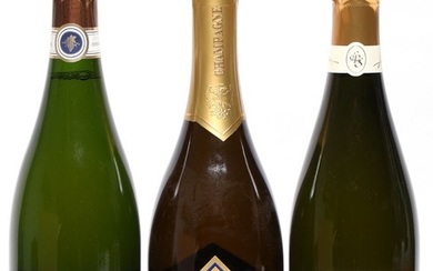 1 bt. Champagne Blanc de Blancs “Cuvée Charlemagne”, Guy Charlemagne 2008 A (hf/in). etc. Total 3 bts.