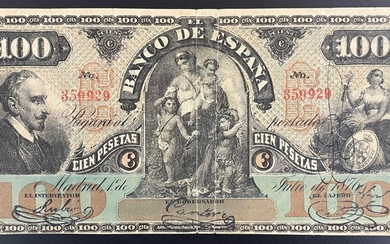 1 de julio de 1876. 100 pesetas. Falso de época