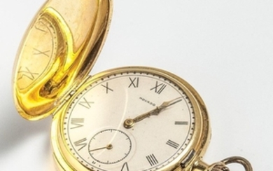 Movado 18kt Gold Hunter-case Pocket Watch