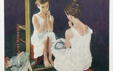 Norman Rockwell, Girl at the Mirror, Poster
