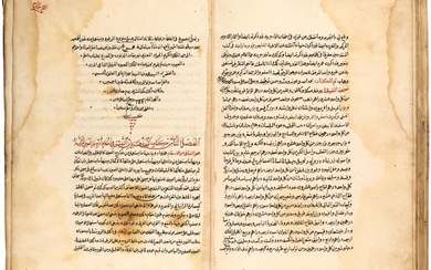 TWO MEDICAL TREATISES COPIED BY MUHAMMED AL-RAFA'I AL-ALAWI AL-HUSSEINI: AL-HARUNI, 'THE MANAGEMENT OF APOTHECARY', AND IBN AL-NAFIS, CHAPTER II FROM KITAB AL-MUHADHDHAB, AN ENCYCLOPAEDIA OF OPHTHALMOLOGY, COPIED BY MUHAMMED B. AL-SAYYED AHMAD...