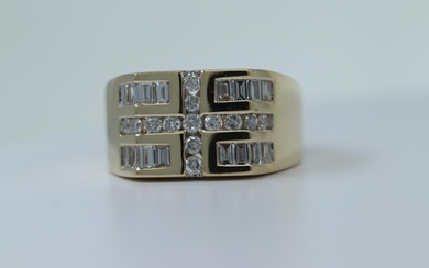 14Kt Men's Diamond Ring