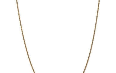 14k Yellow Gold 1.65 mm Solid Polished Spiga Chain - 22 in.