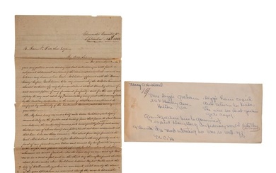 1868 Letter re: Freedmen's Bureau & Compensation Request