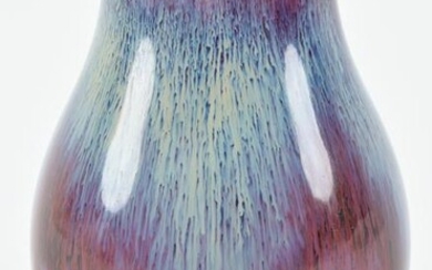 18th/19th century purple to blue flambe glaze ovoid