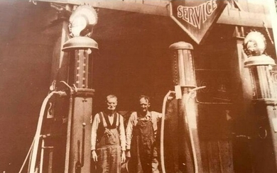 1930's Shell Service Station Photo Print