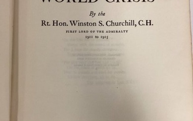 1931 Winston S Churchill "The World Crisis"