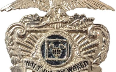 1970s/1980s Walt Disney World Security Hat Badge