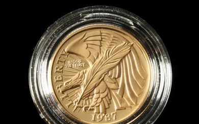 1987 U. S. Constitution Gold $5 Half Eagle