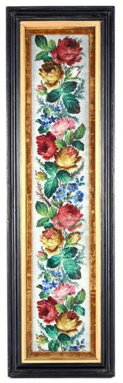 19th century bead embroidery flower decoration & nbsp;