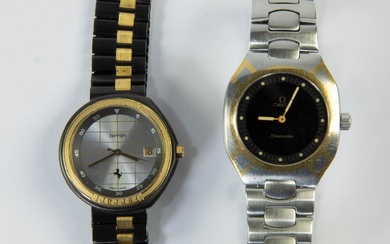 2 montres-bracelets, FERRARI Swiss made et Omega Seamaster Lot de 2 montres-bracelets, FERRARI Swiss made...