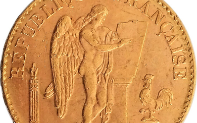 20 Francs 1896, France, Lucky Angel, Gold