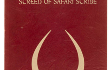 Africa.- Brooks (Virginia Feild Walton) Screed of Safari Scribe, first edition, signed and inscribed by author, Tennessee, 1947.