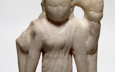 An attractive marble stele of a four-armed Hindu deity
