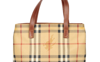 BURBERRY - a Mini Haymarket Check handbag.