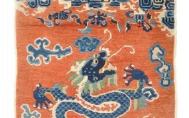A Chinese Ningxia ‘Dragon’ rug