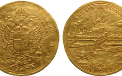 German States, Regensburg, Free City Gold 5 Ducats, (1765-1790)