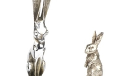 A 'Hare' and a 'Rabbit' mascot, French