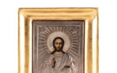 Icône du Christ Pantocrator. Tempera sur…