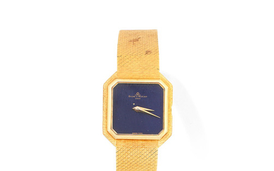 A lapis lazuli ladies wristwatch, by, Baume & Mercier, circa 1971