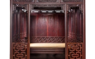 * A Large Chinese Hongmu Ten-Post Canopy Bed, Babuchuang