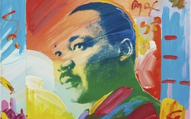 Peter Max Martin Luther King Jr. Acrylic on Canva