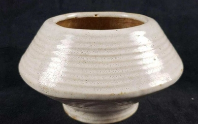 Salt Glaze Footed Bowl
