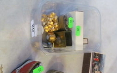 Various lighters, matchbox cases et cetera